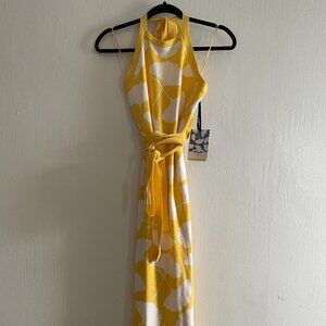 DIANE VON FURSTENBERG X TARGET Halter Printed Sweater Dress Size L